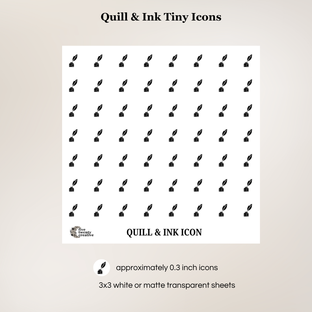 Quill & Ink Tiny Icons