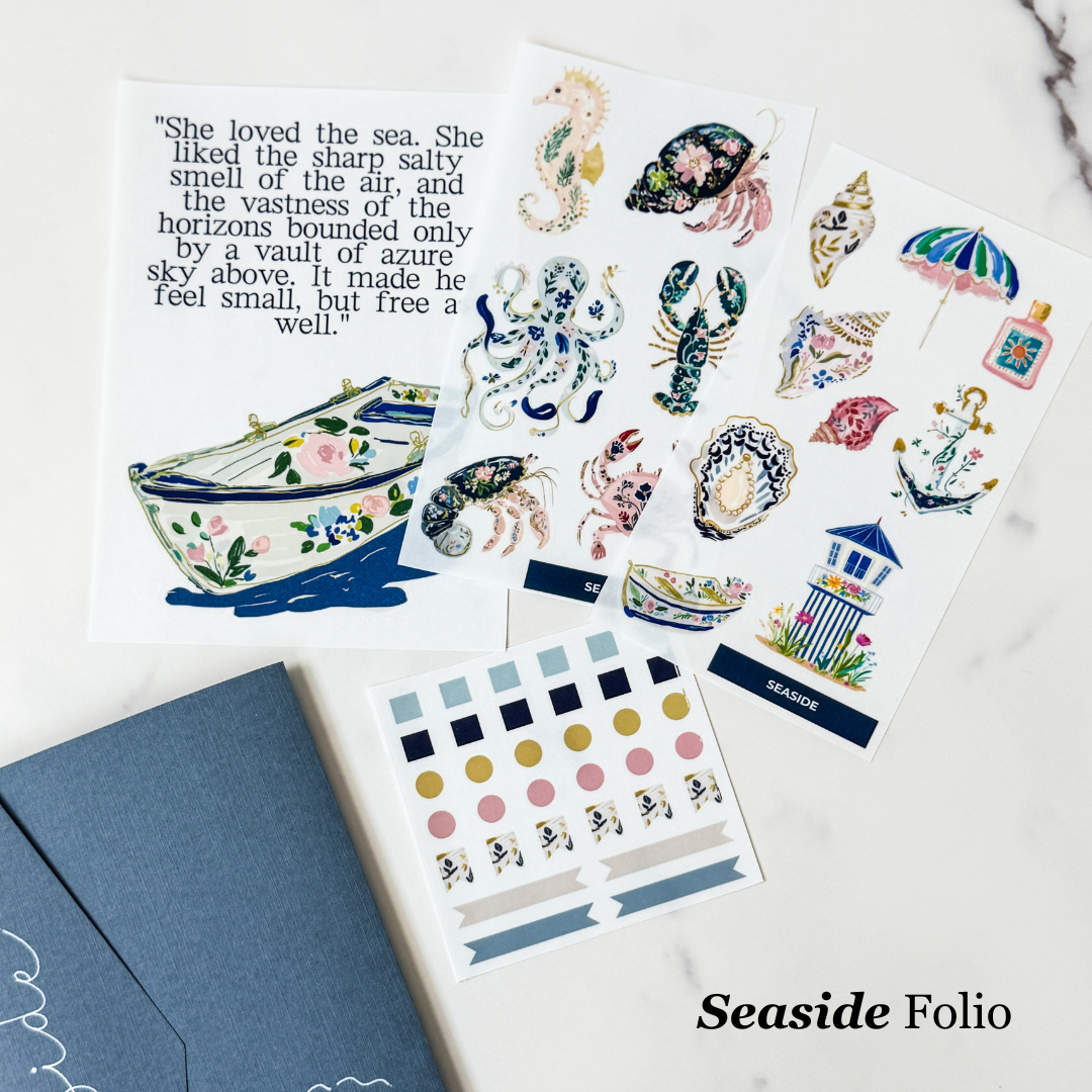 Seaside Stationery Folio