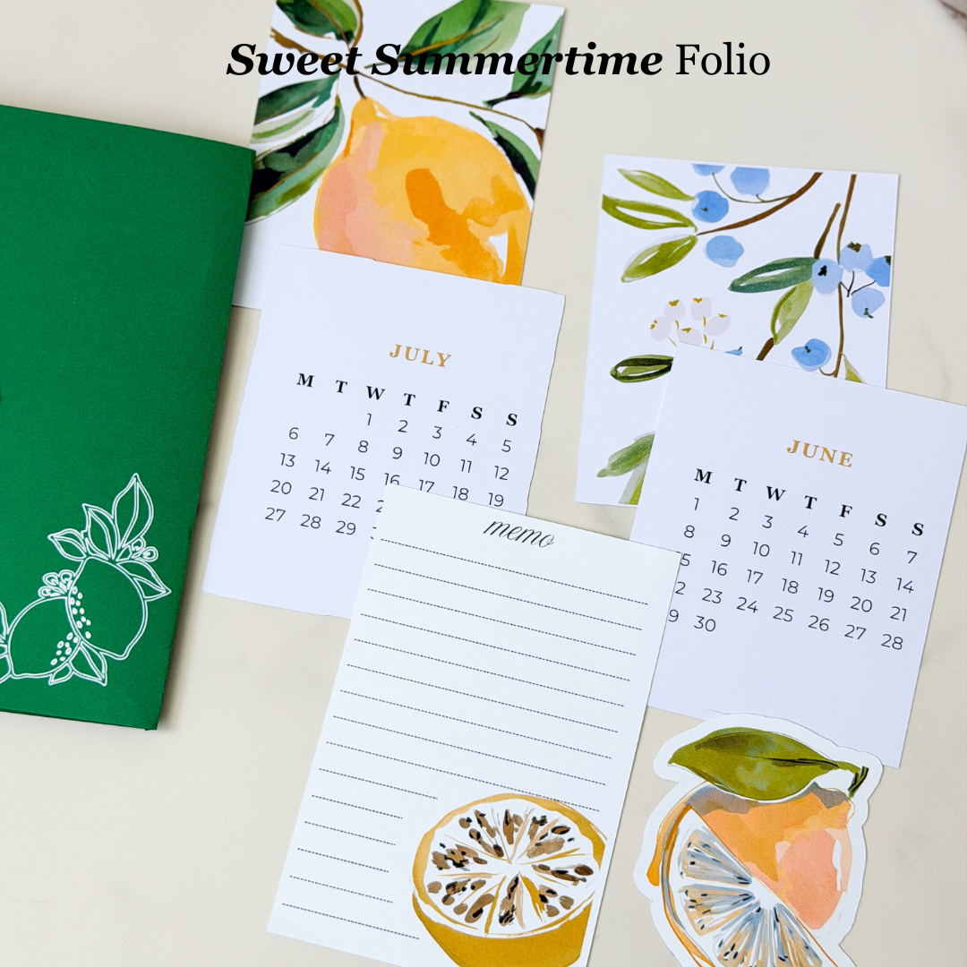 Sweet Summertime Stationery Folio