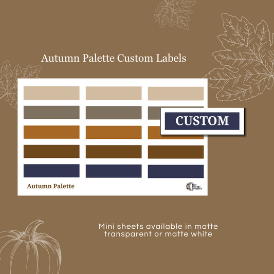 Fall Palette Custom Labels Mini Sheet