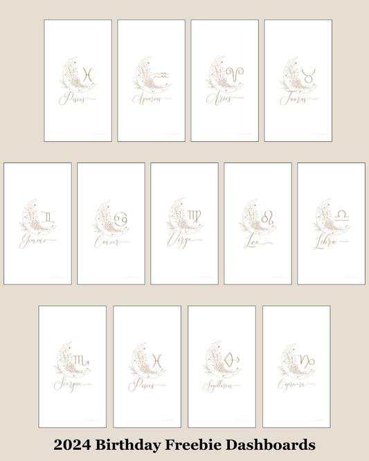 Printable Dashboards | Birthday 2024