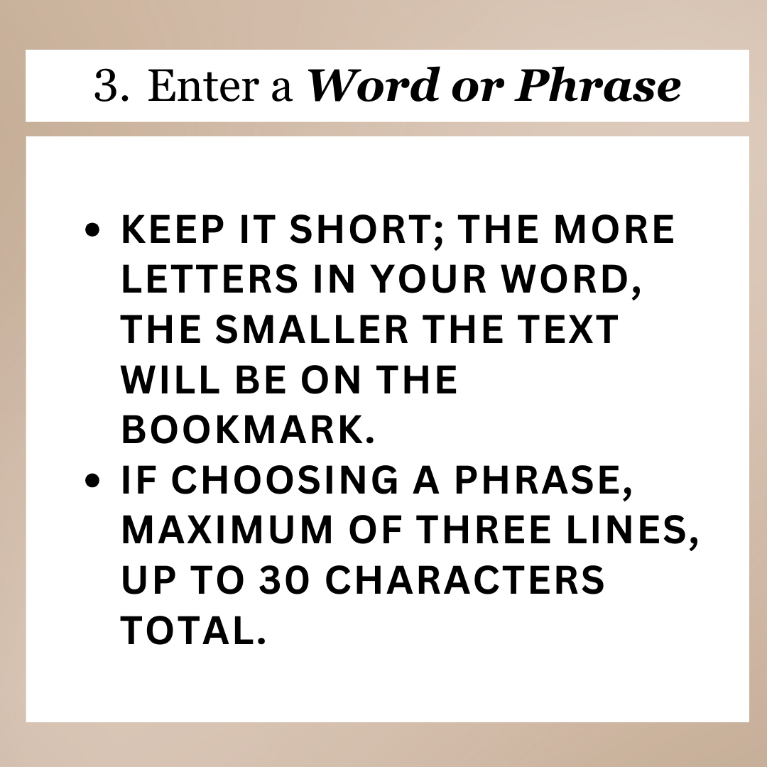 PRE-ORDER | Custom Acrylic Bookmark