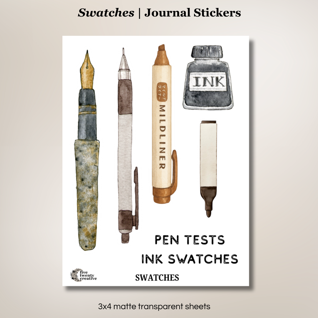 Swatches Ink Journaling Stickers