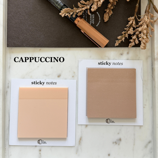 Cappuccino Sticky Note Duo
