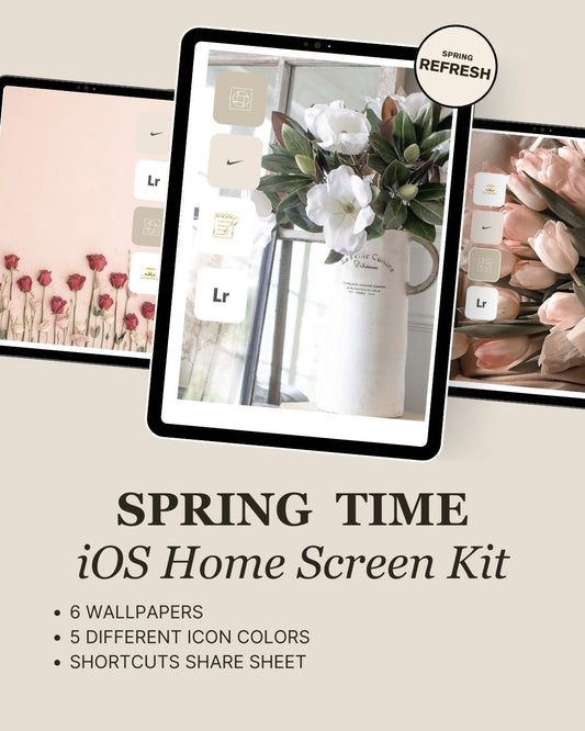 Spring iPad Home Screen Kit