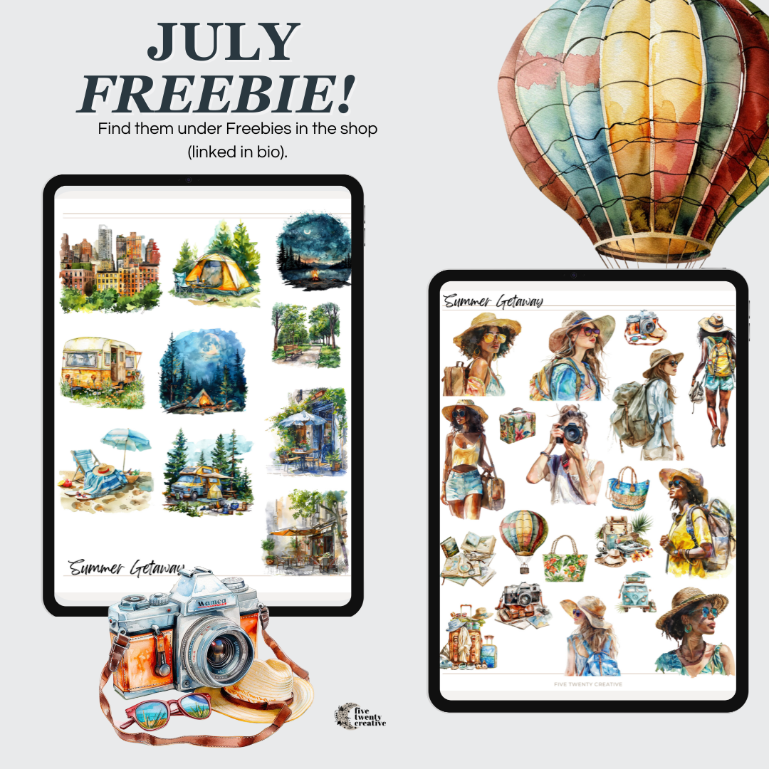 July 2024 Planner Freebies
