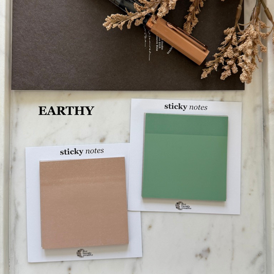 Earthy Sticky Note Duo