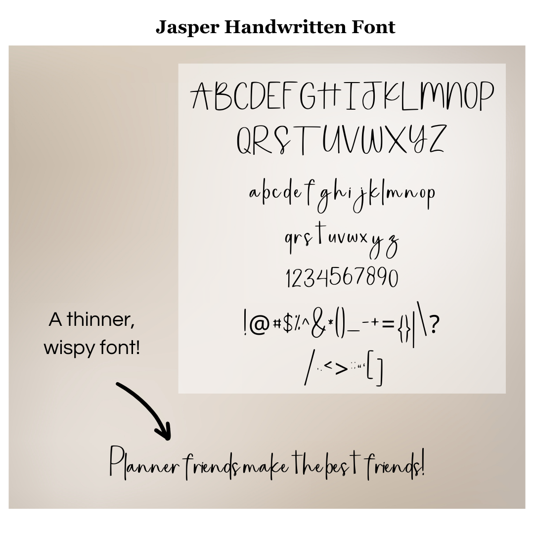 Jasper Handwriting Font