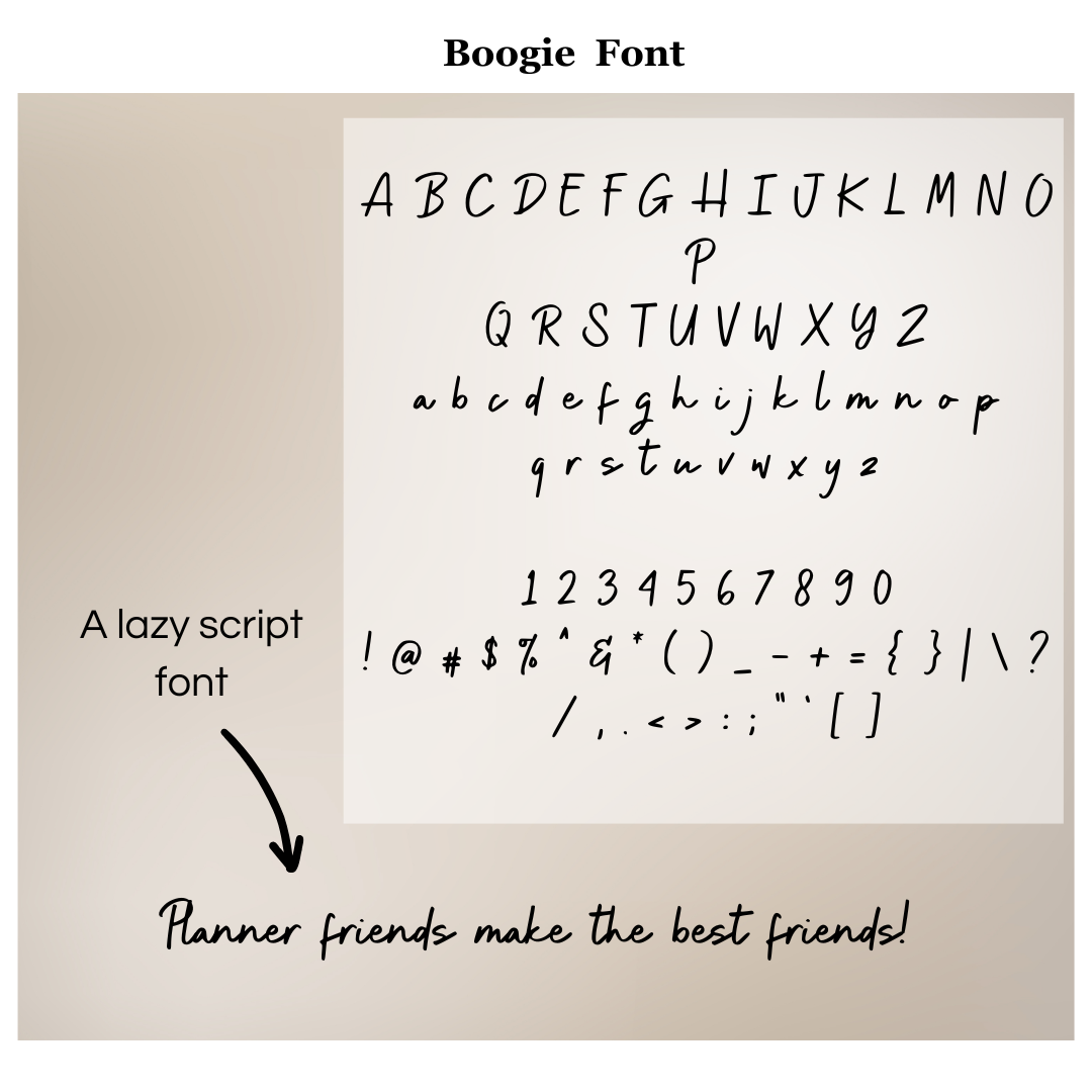 Boogie Font