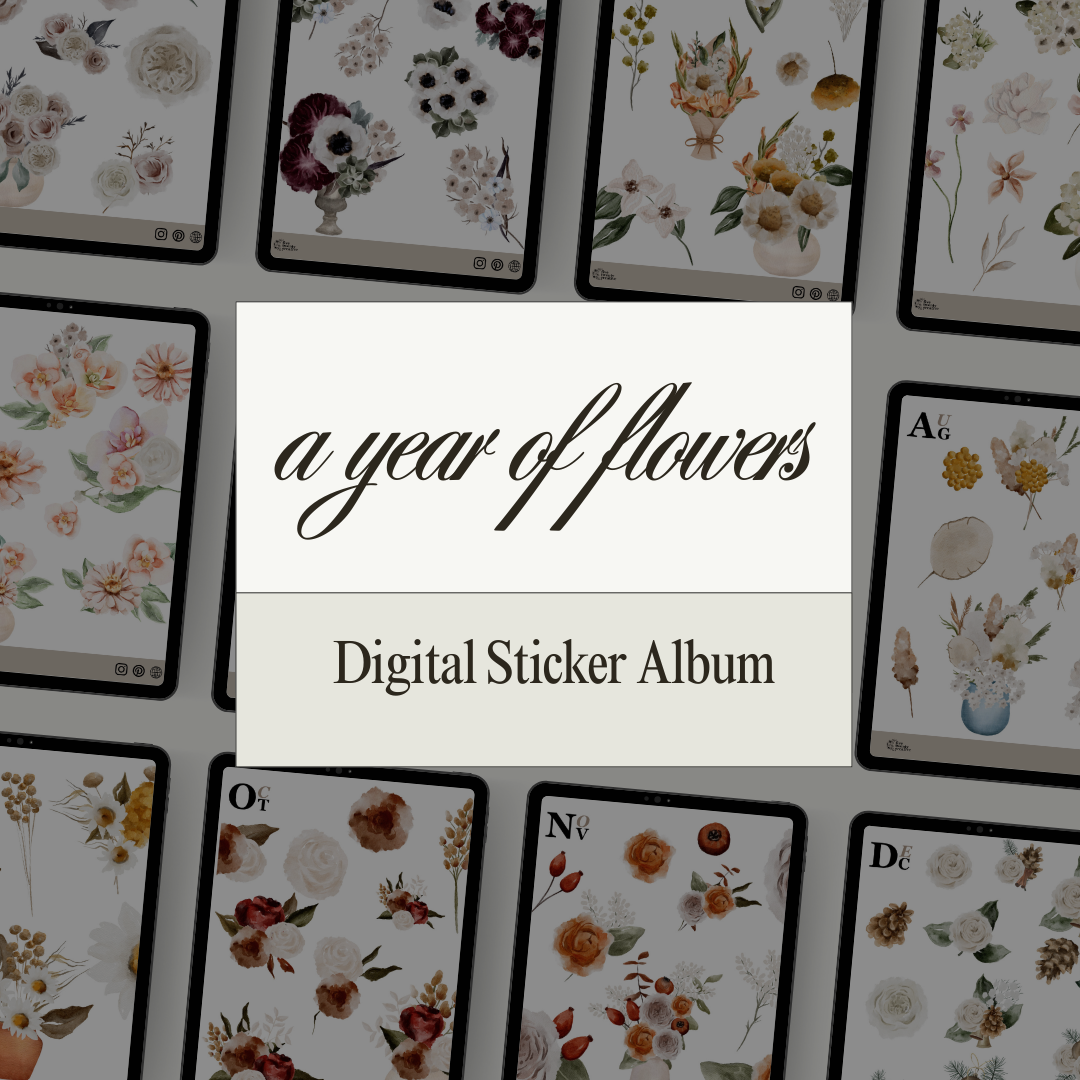 Digital Sticker Album | Year of Flowers