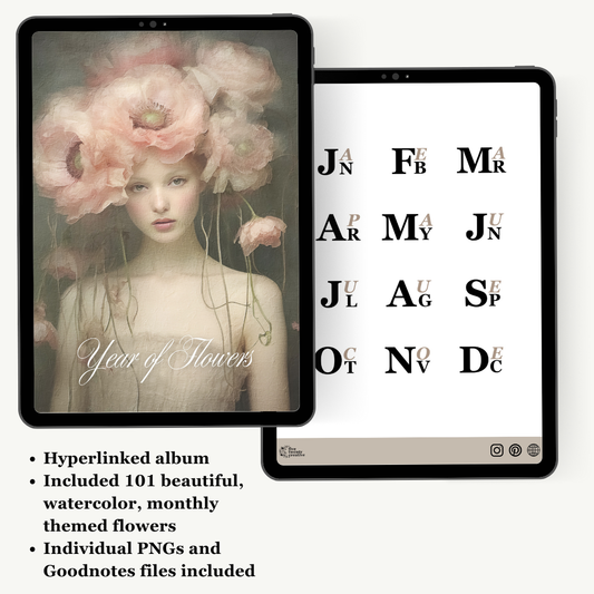 Digital Sticker Album | Year of Flowers