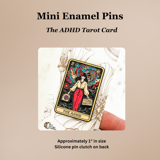The ADHD Tarot Card | Lapel Pin