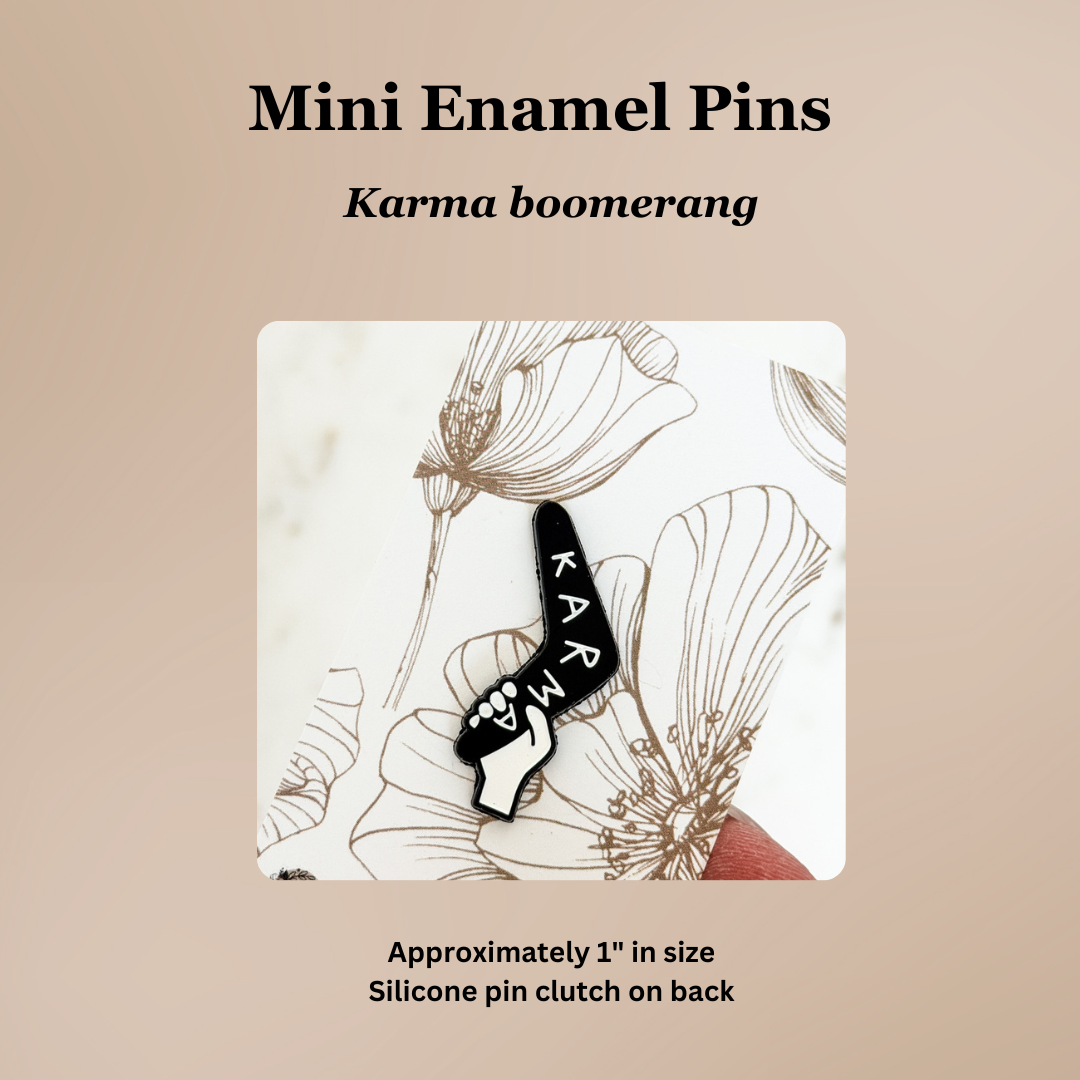 “Karma" Boomerang | Lapel Pin