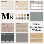 Digital Sticker Album | Vol. 4 : Earthy Boho Widgets