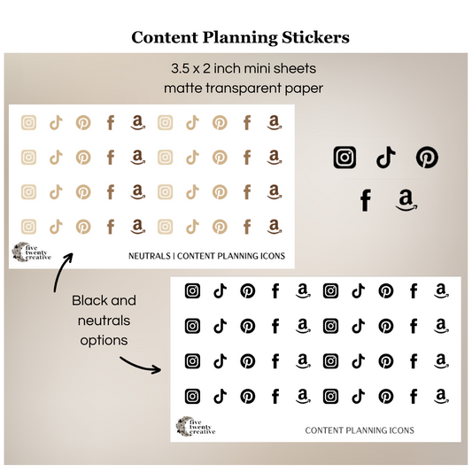 Content Planning Stickers