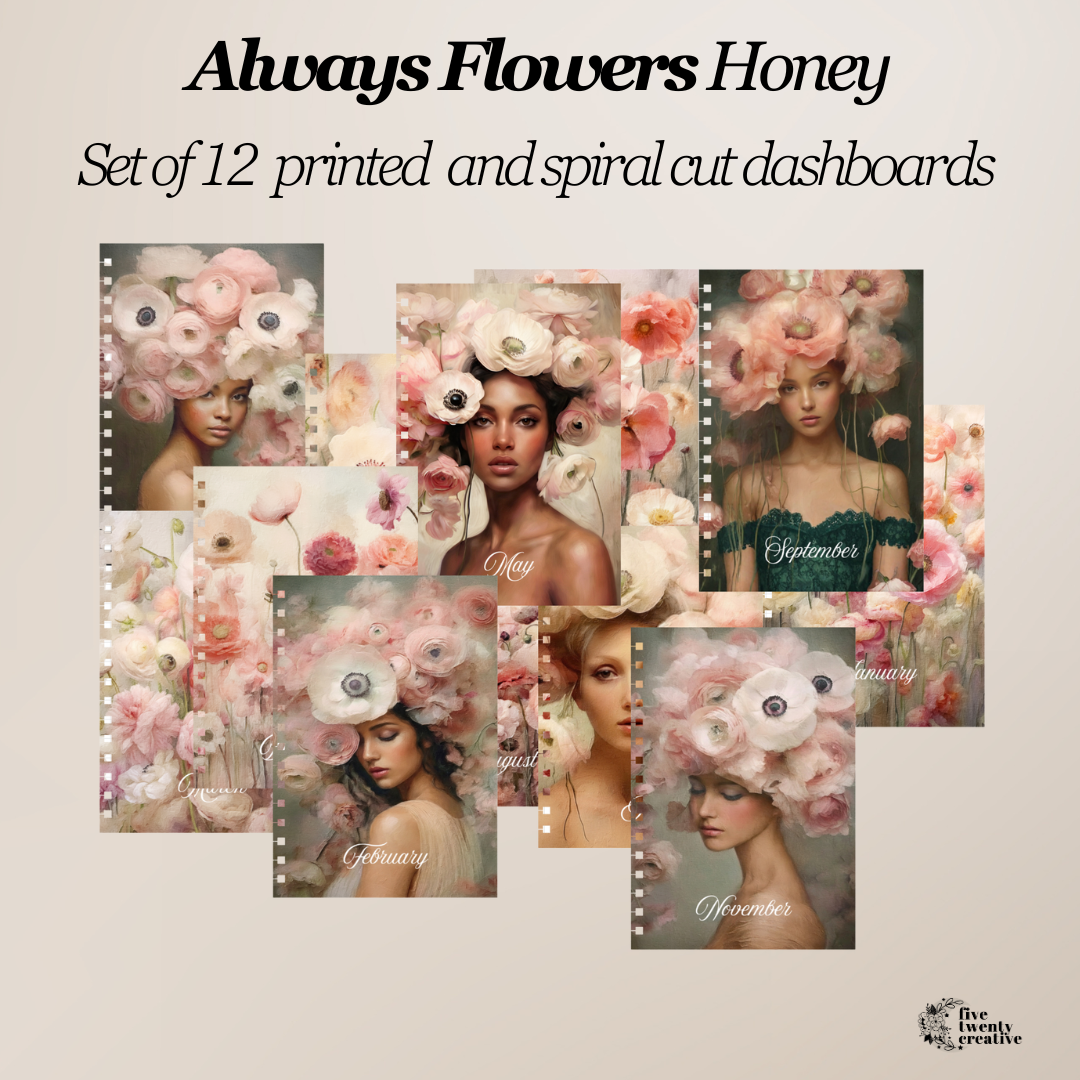 Always Flowers Honey Spiral Cut Dashboards