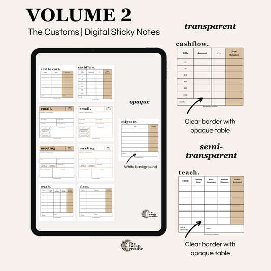 Digital Sticker Album | Vol.2 : Custom Sticky Notes