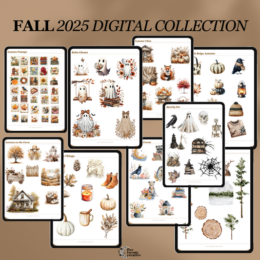 Fall Digital Sticker Collection