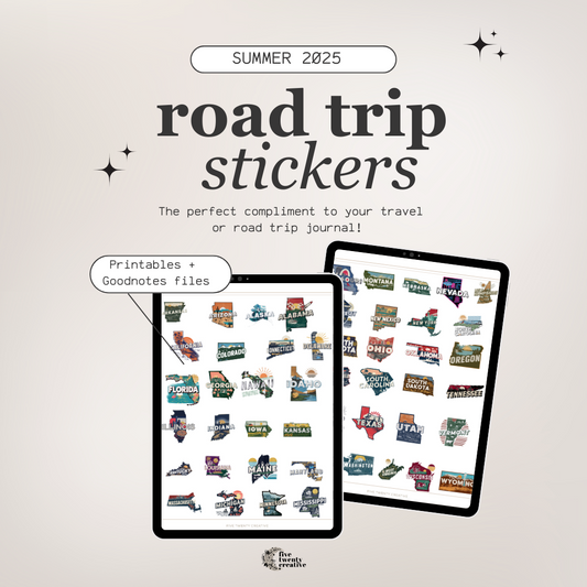 The States Road Trip Digital Stickers