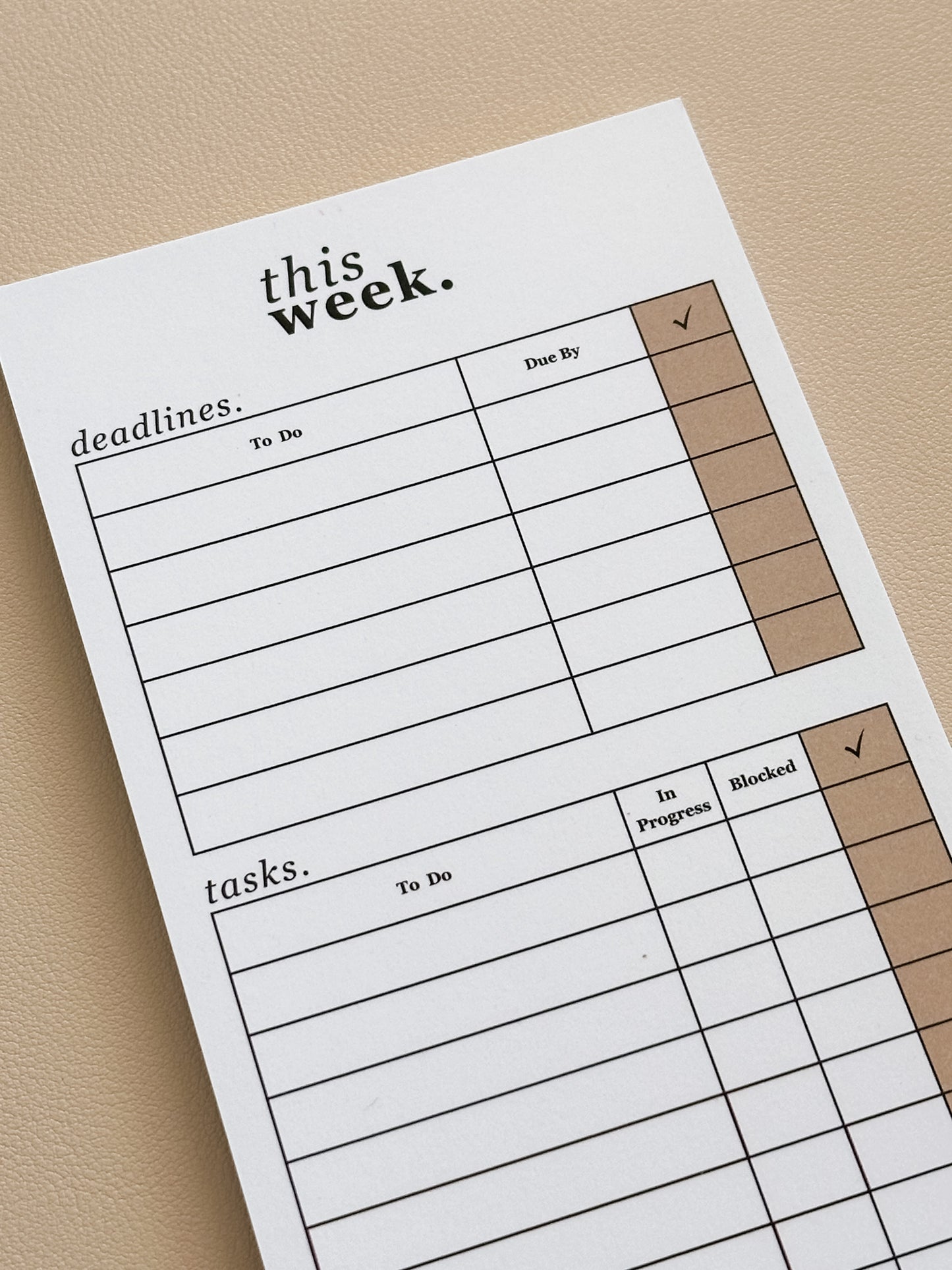 This Week | Weekly Planning Notepad