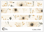 Floral Strips Stickers