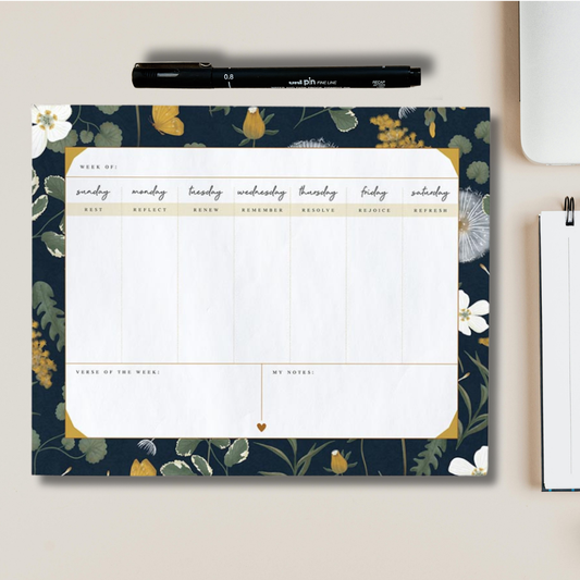 Weekly Intentions Desk Pad